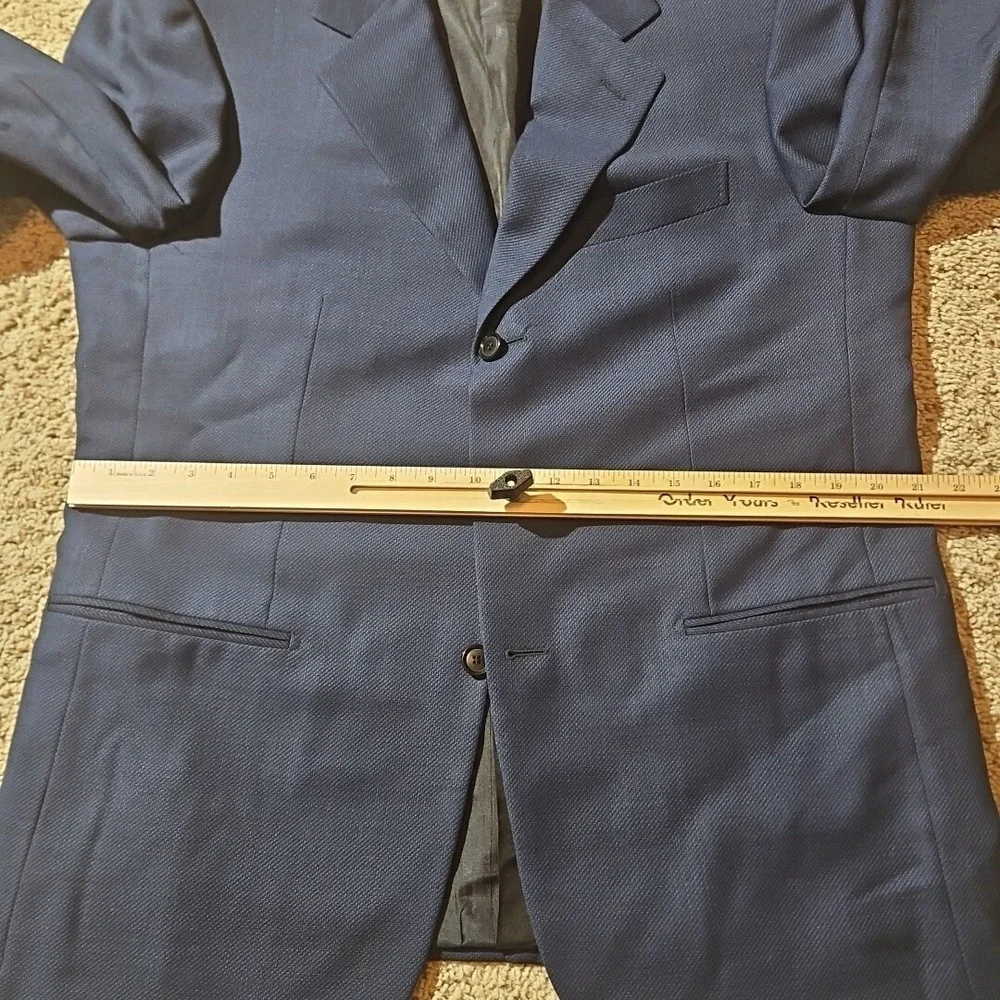 Pal Zileri Blazer Blue Wool Jacket 52EU (42US) Italy‎ EUC Drop 8